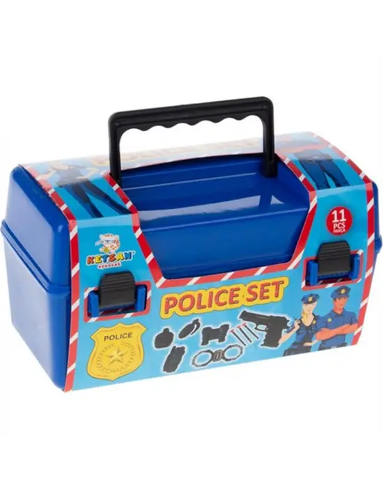 Omarı 11 Parça Çantalı Polis Seti - Oyun Araçları