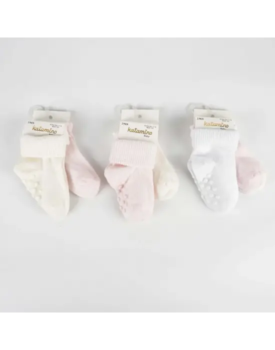 Omarı Absli Kız Bebek Soket Çorap Seti