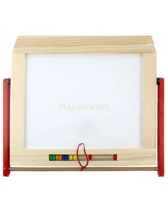 Omarı Ahşap Masa Üstü Yazı Tahtası - Pratik ve Fonksiyonel