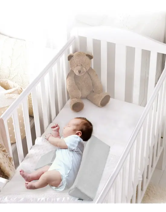 Omarı Bebek Güvenli Uyku Yastığı Gri