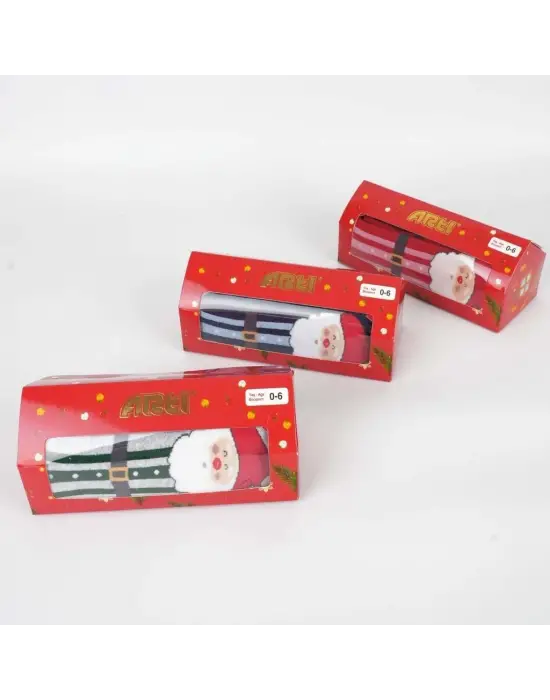 Omarı Bebek İçin Rahat ve Şık Kutulu Havlu Külotlu Çorap Seti