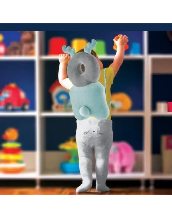 Omarı Bebek Melek Kanadı Koruma Yastığı Yeşil Kadife