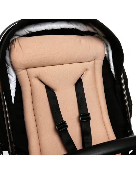 Omarı Bej Renkli Yumuşak ve Konforlu Bebek Arabası Puset Minderi