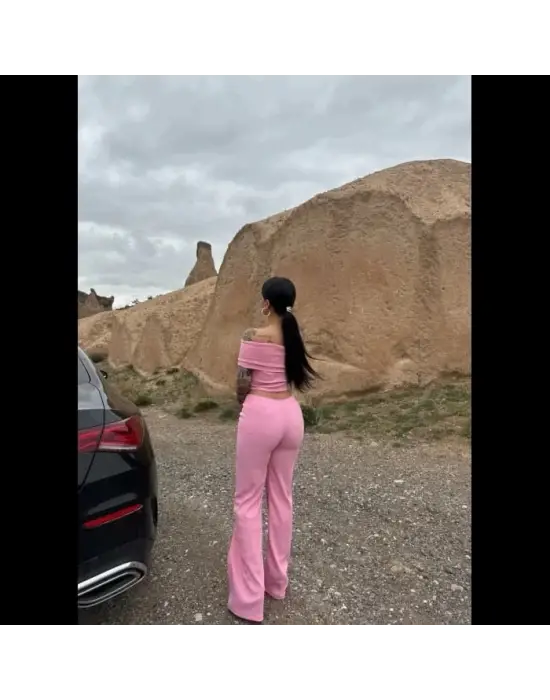 Omarı Yüksek Bel Şık Bol Paça Takım