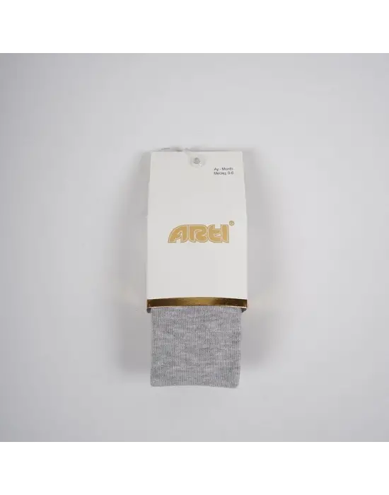 Omarı Çocuklar için Rahat ve Şık Gri Külotlu Çorap