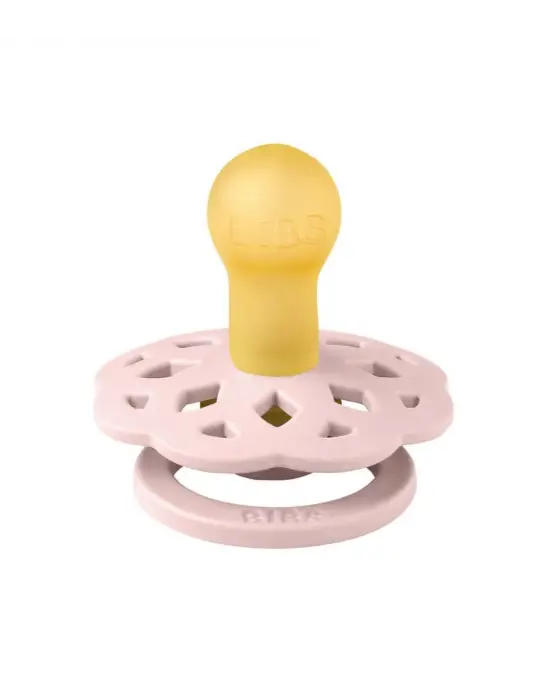 Omarı Doğal Kauçuk Emzik 0-6 Ay Çiçek Desenli