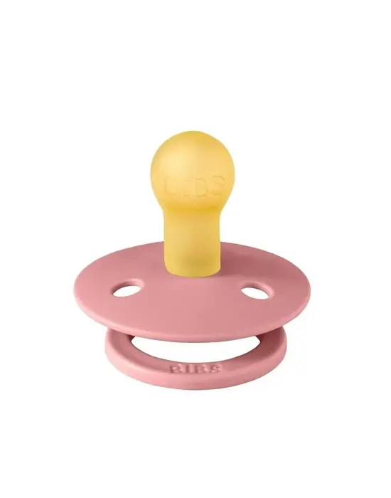 Omarı Doğal Kauçuk Emzik 0-6 Ay Kullanımlık - Toz Pembe Hayvan Deseni