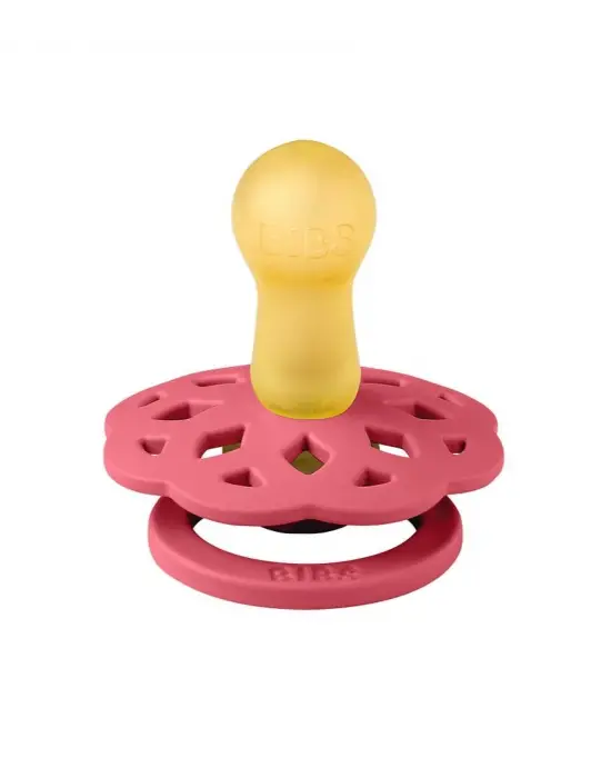 Omarı Doğal Kauçuk Emzik 6-18 Ay Korallı Renk