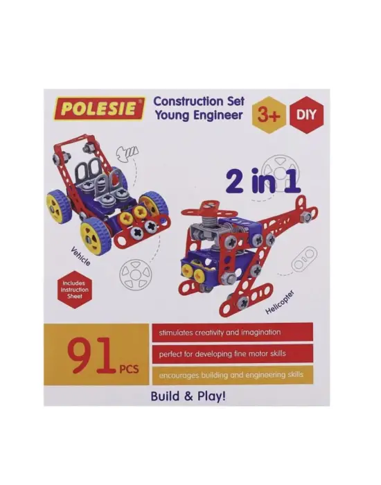 Omarı Eğitici Mucit Tasarım 91 Parça Set