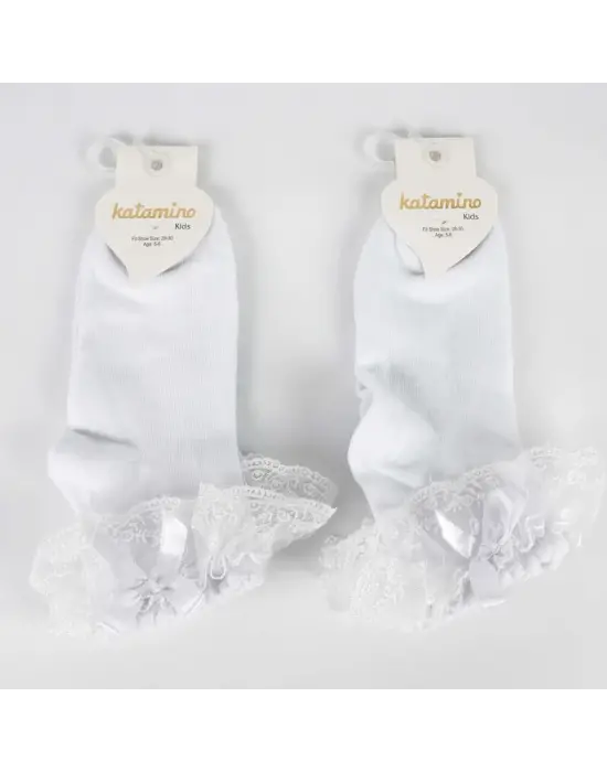 Omarı Eğlenceli Katamino Çorap - Beyaz