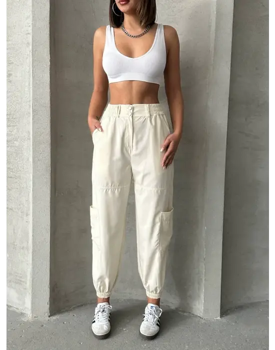 Omarı Esnek Fit Jogger Pantolon