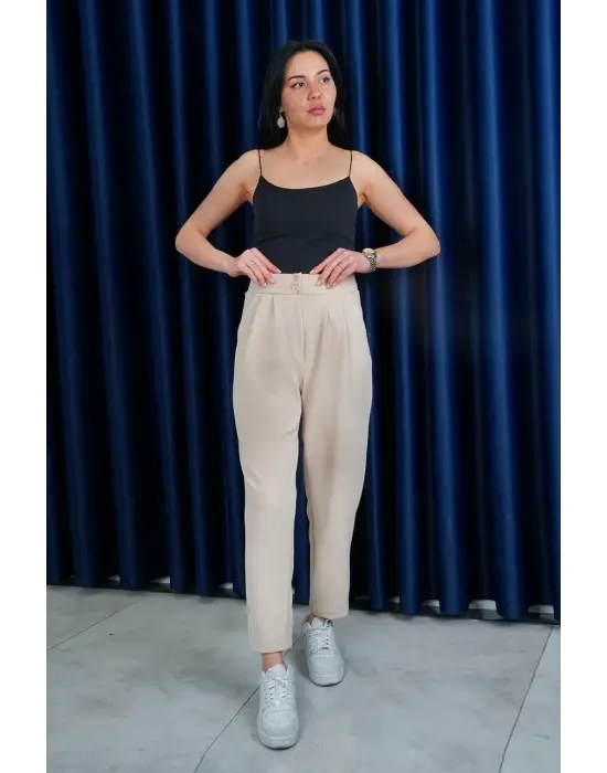 Omarı Esnek ve Rahat Havuç Pantolon