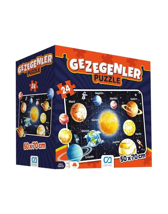 Omarı Gezegenler Temalı Eğitici Puzzle Oyunu