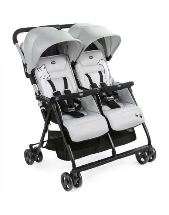 Omarı Hafif ve Şık İkiz Bebek Arabası - www.benorra.com