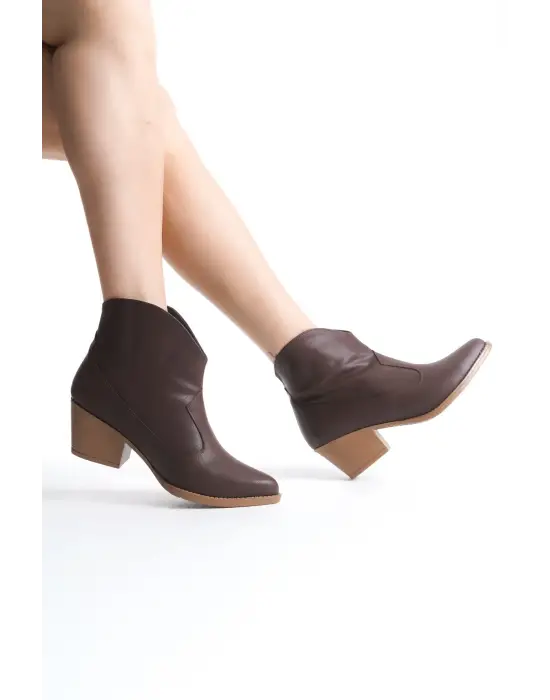 Omarı Cilt Tak Çıkar Topuklu Bot Ve Çizme