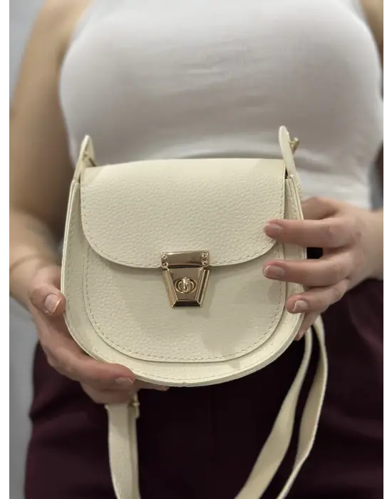 Omarı Şık Bej Cilt Çanta