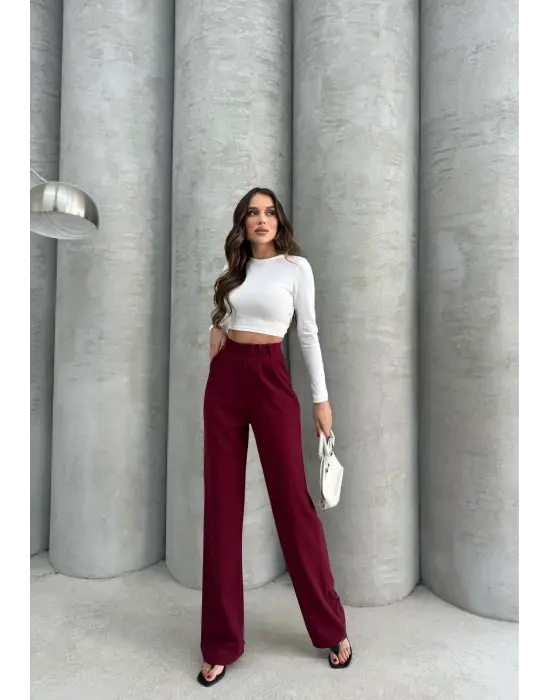 Omarı Trendy ve Şık Kancalı Pantolon Modeli