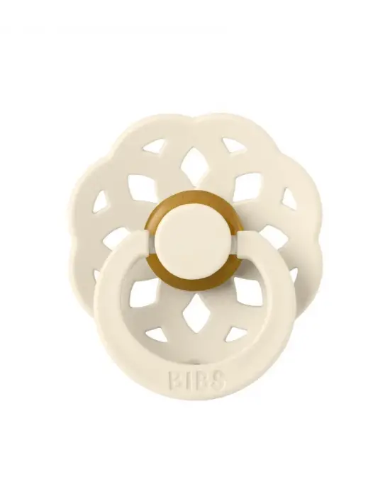 Omarı Organik Kauçuk Emzik 6-18 Ay Işıltılı Bej