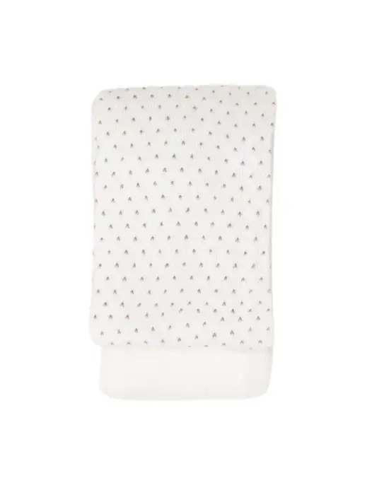 Omarı Organik Klasik Puanlı Külotlu Çorap Ekru