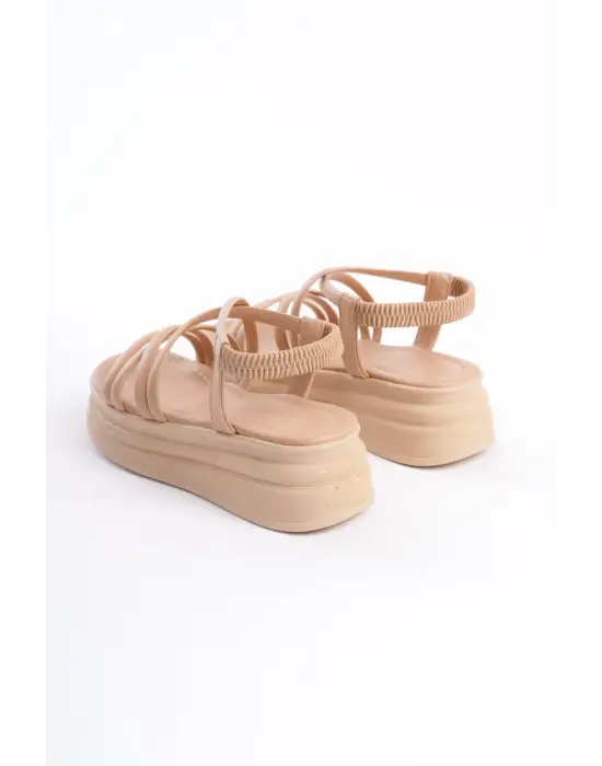 Omarı Rahat Tabanlı Tabaan Bayan Sandalet