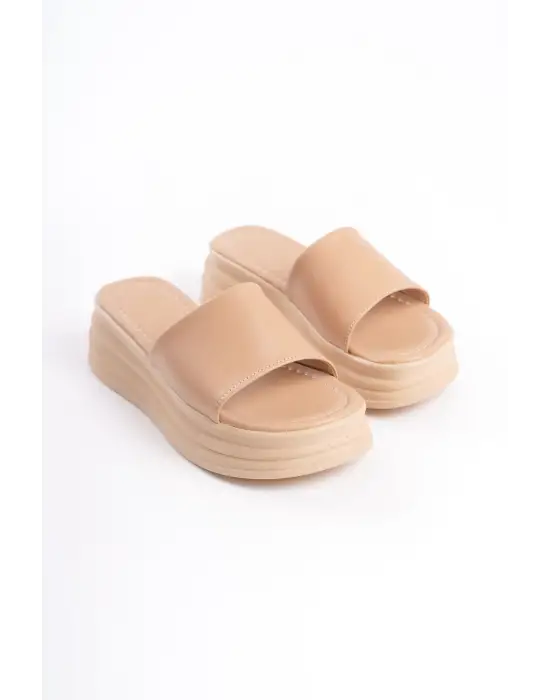 Omarı Rahat Tabanlı Topuklu Tabaan Bayan Terlik - Alice