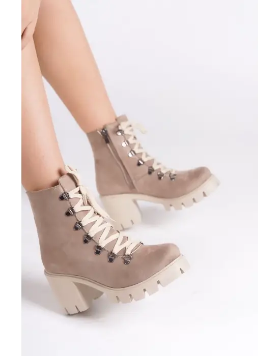 Omarı Süet Bayan Bot - Rahat ve Şık Günlük Ayakkabı