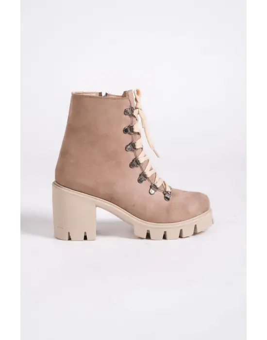 Omarı Süet Bayan Bot - Rahat ve Şık Günlük Ayakkabı