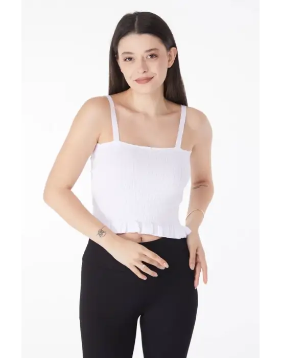 Omarı Yaz Ateşinde Parıldayan Triko Crop