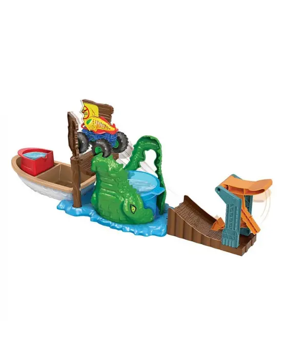 Omarı Renk Değiştiren Monster Truck Timsahtan Kaçış Oyun Seti