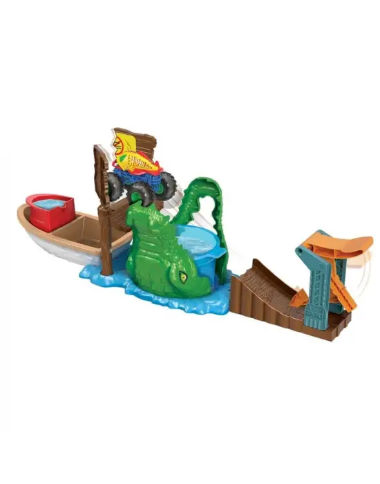 Omarı Renk Değiştiren Monster Truck Timsahtan Kaçış Oyun Seti