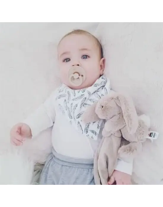 Omarı Renkli Kauçuk Emzik 0-6 Ay İvory