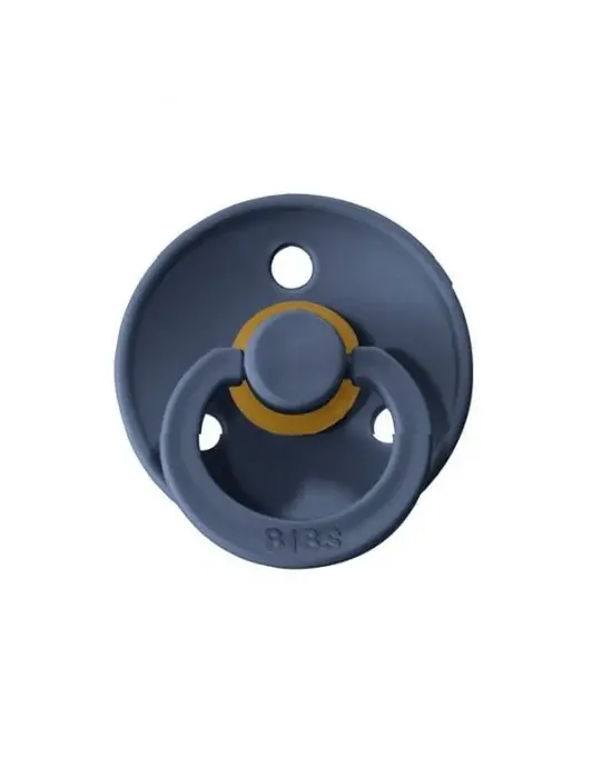 Omarı Renkli Kauçuk Emzik 6-18 Ay Çelik Mavisi