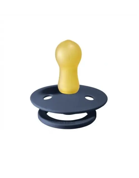 Omarı Renkli Kauçuk Emzik 6-18 Ay Çelik Mavisi