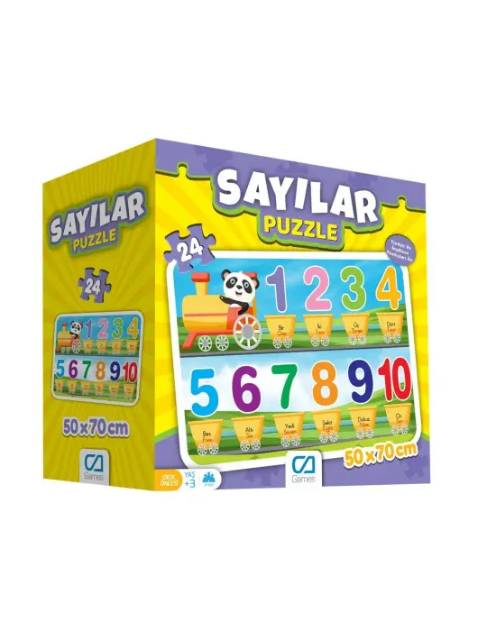 Omarı Renkli Sayılar Bulmaca 24 Parça 50x70 cm