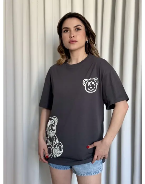 Omarı Sevimli Desenli Çocuk T-Shirt