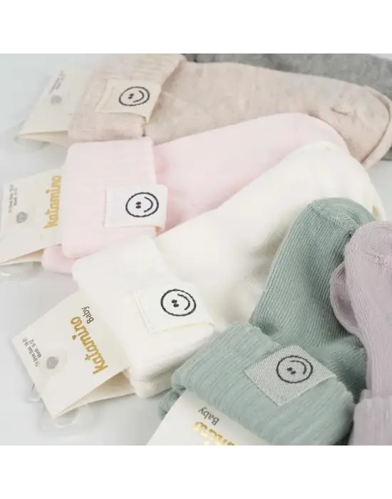 Omarı Sevimli Renkli Bebek Soket Çorap Seti