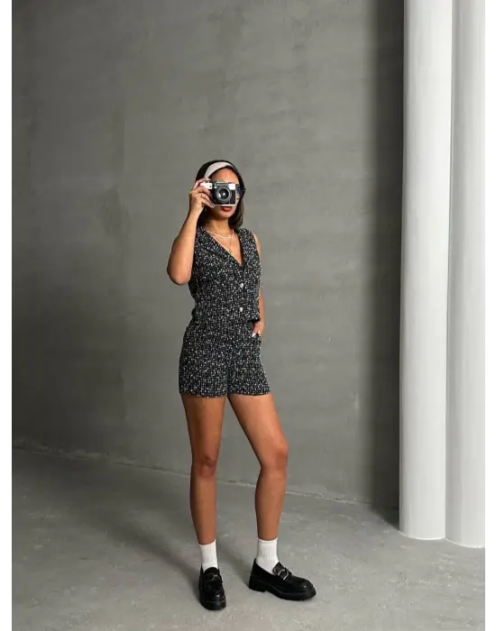 Omarı Yazın Rahatlığı: Şortlu Yelek Takımı