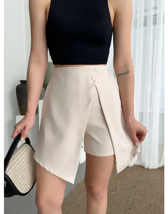 Omarı Rahat ve Şık Şort Etek - İlkbahar ve Yaz için Ideal