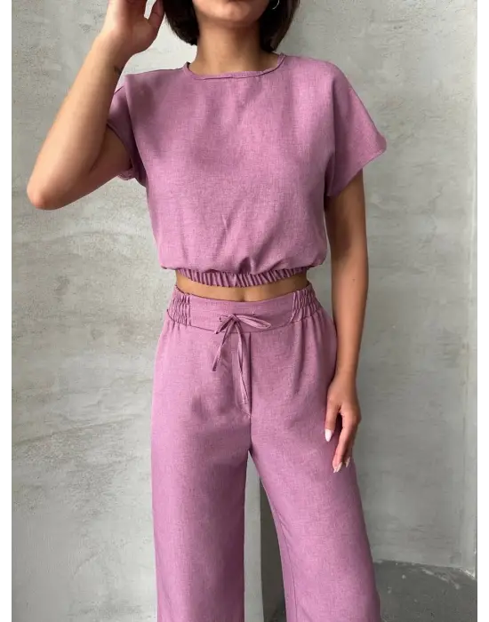 Omarı Şık ve Rahat Bluz Pantolon Takımı