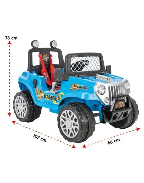 Omarı Uzaktan Kumandalı Akülü Araba 12 Volt Metalik Mavi