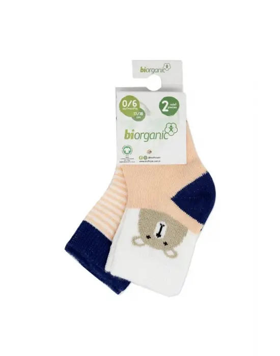 Omarı Yumuşacık Organik Hello Teddy Bear Kız Çorapları