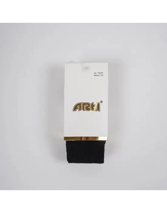 Omarı Yumuşak ve Şık Bebek Külotlu Çorap Siyah