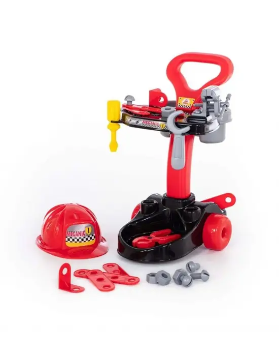 Meslek Setleri  - Mekanik-  Tekerlekli Tamir Seti  Tezgahı 51 cm - 27 parça
