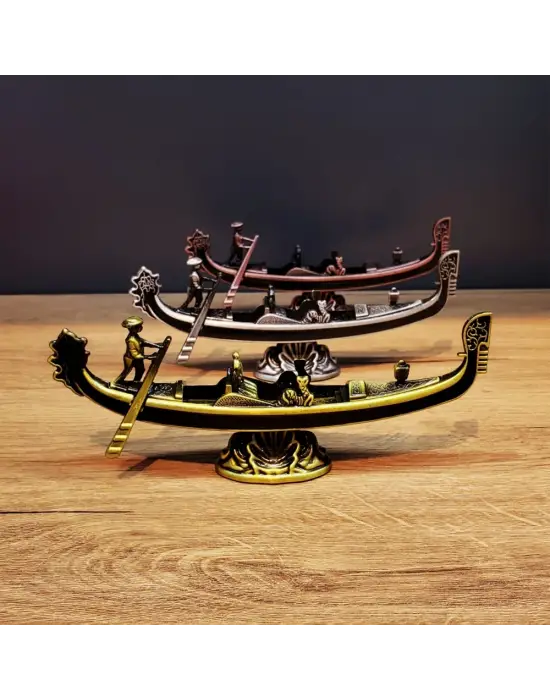 Metal Dekoratif Venedik Kayık