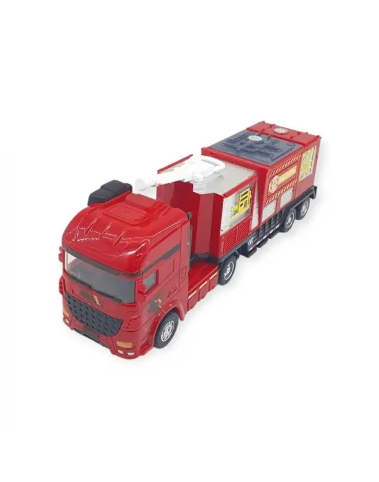 Metal İtfaiye Arabası - Arazöz 26cm - 706-45