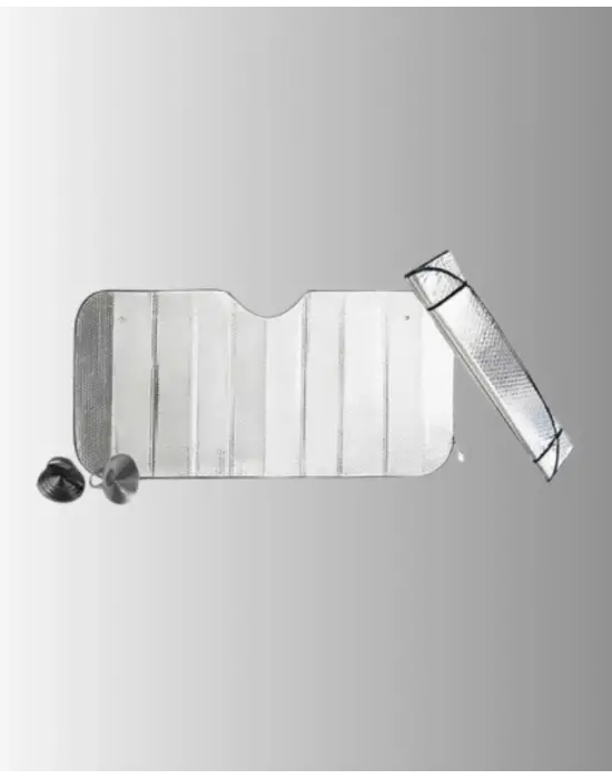 Metalize Reflektörlü Katlanabilir Araç Güneşliği – Yüksek Performanslı Isı Ve Uv Koruması