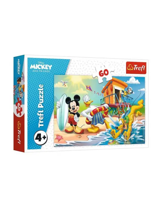 Omarı Çocuklar İçin Eğlenceli Mickey Mouse Puzzle Seti