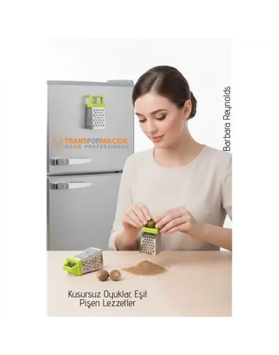 Mıknatıslı Mini Rende 5 cm – Paslanmaz Gurme Baharat Rendesi & Buzdolabı Magneti