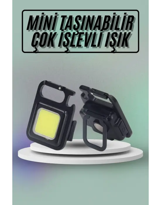 Mıknatıslı Parlak Led Işık 3 Fonksiyonlu Şarj Edilebilir Ledli Mini Taşınabilir