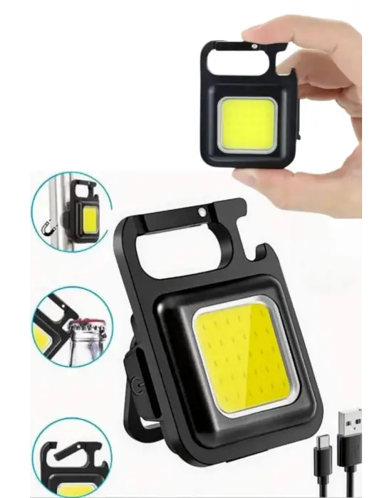 Mıknatıslı Parlak Led Işık 3 Fonksiyonlu Şarj Edilebilir Ledli Mini Taşınabilir